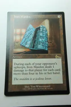 MTG Iron Maiden x1- -Urza's Legacy-Lightly Played - Image 1