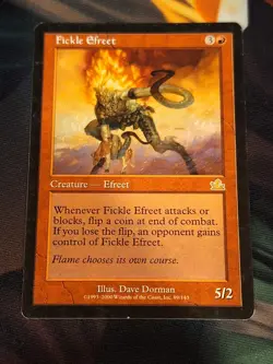 Fickle Efreet Rare Prophecy Magic the Gathering MTG Nice! - Image 1