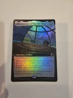 MTG TLA 385 Planetarium of Wan Shi Tong NM EN Extended Art FOIL - Image 1