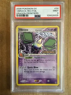 Pokemon - Vibrava 24/101 - Reverse Holo / EX Dragon Frontiers PSA 9 - Image 1