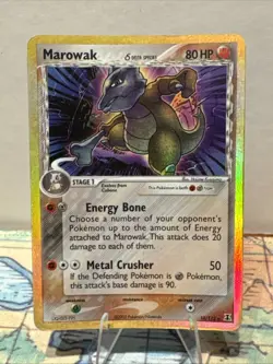 Pokemon TCG Marowak (Delta) EX Delta Species 10/113 Reverse Holo Holo Rare - Image 1