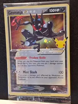 Greninja Black Star Promo SWSH144 Celebrations Promo SEALED HD SWIRL Pokemon - Image 1