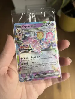 Pokemon Prismatic Evolutions -Espeon ex 034/131- Surprise Box Stamped -SEALED- - Image 1