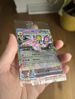 Pokemon Prismatic Evolutions -Espeon ex 034/131- Surprise Box Stamped -SEALED- - Image 2