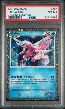 2011 POKEMON CALL OF LEGENDS #SL8 PALKIA-HOLO PSA 8 - Image 1