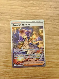 Pokemon TCG Acerolas Mischief 183/132 Mega Evolutions Special Illustration Rare - Image 1