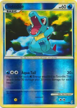 Pokemon TCG TOTODILE 74/95 REVERSE HOLO CALL OF LEGENDS NM - Image 1