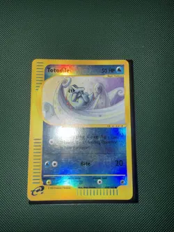 Pokemon TCG Totodile 135/165 Expedition Base Set 2002 Reverse Holo - Image 1
