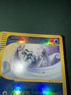 Pokemon TCG Totodile 135/165 Expedition Base Set 2002 Reverse Holo - Image 5