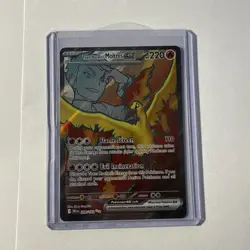 Pokemon TCG Team Rocket's Moltres EX Full Art Holo Destined Rivals 208/182 NM - Image 1