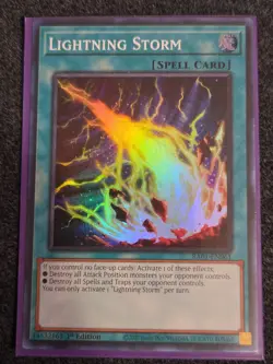 YuGiOh! Lightning Storm RA01-EN061 Super Rare 1st LP - Image 1