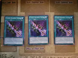 YUGIOH 3X CURSED BAMBOO SWORD NECH-EN068 COMMON 1ST ED NM - Image 1