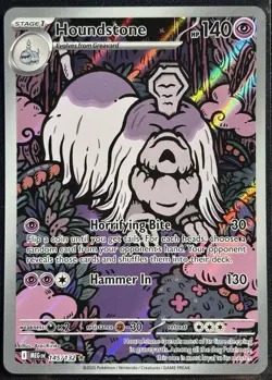 Houndstone 145/132 - Mega Evolutions Illustration Rare Pokemon TCG - NM Card - Image 1