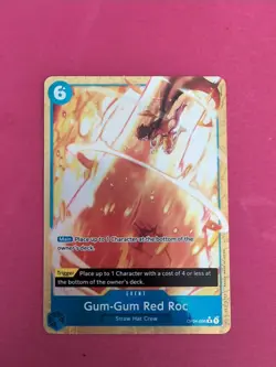 One Piece Card Game TCG OP04-056 Gum-Gum Red Roc Alt Art PRB-01 (ENG) - Image 1