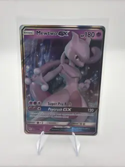 Mewtwo GX 31/68 - Hidden Fates - Full Art Holo Pokemon Card - Light Play (LP) - Image 1