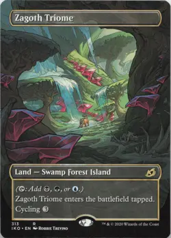 Zagoth Triome (Showcase) R Ikoria: Lair of Behemoths 313 - LP MTG - Image 1