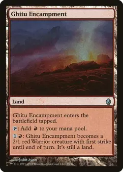 2x Ghitu Encampment - Foil Premium Deck Series: Fire and Lightning NM MTG - Image 1