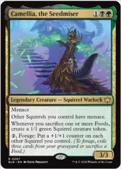 Camellia, the Seedmiser (Foil, #207, NM) Bloomburrow (BLB), MTG - Image 1