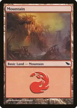 2x Mountain (#295) - Foil Shadowmoor MP MTG - Image 1