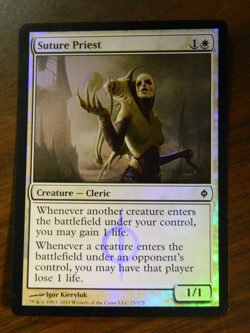 MTG New Phyrexia Foil Common Suture Priest Excellent - NM - Image 1