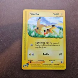 Pikachu 124/165 Pokemon Expedition Base Set Card - LP - Image 1