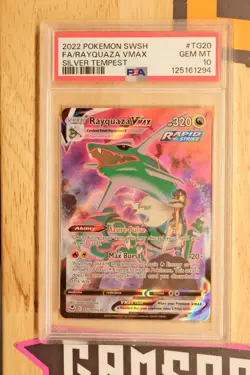 2022 Rayquaza VMAX #TG20 Silver Tempest PSA 10 Pokemon Card - Image 1