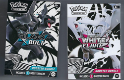 2 Pokemon TCG SV10.5 Black Bolt & White Flare Booster Bundle Sealed New - Image 1