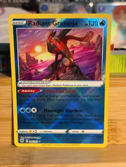 RADIANT GRENINJA 046/189 Astral Radiance Radiant Holo Rare Pokemon TCG NM - Image 1