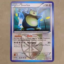 NM Near Mint Snorlax (Team Plasma) 101/135 Plasma Storm Regular Non Holo Pokemon - Image 1