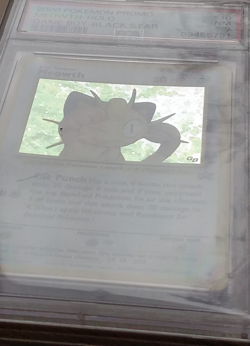 PSA 7 Meowth #10 Black Star Promo Game Boy Rare Holo Pokemon WOTC - Image 3