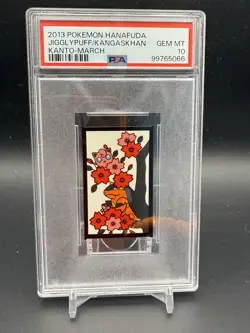 2013 POKEMON HANAFUDA KANTO MARCH JIGGLYPUFF/KANGASKHAN PSA 10 - Image 1