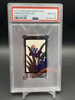 2013 POKEMON HANAFUDA KANTO MAY GRIMER/PORYGON PSA 10 - Image 1