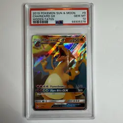 Charizard GX 9/68 Ultra Rare Sun & Moon Hidden Fates 2019 Pokemon TCG - PSA 10 - Image 1