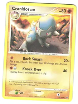 Pokemon Platinum Cranidos #46/127 LP Uncommon - Image 1