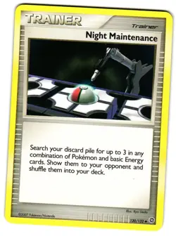 Pokemon Secret Wonders Night Maintenance #120/132 LP Uncommon - Image 1