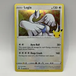 Lugia 022/025 Holo Rare - Celebrations Pokemon TCG - M/NM - Image 1