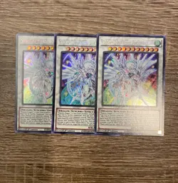 3x Yugioh! Shooting Majestic Star Dragon - DAMA-EN039 - Secret Rare - NM PLAYSET - Image 1