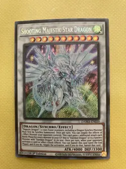 Yugioh Playset 3X Shooting Majestic Star Dragon DAMA-EN039 1st Edition Unplayed - Image 2