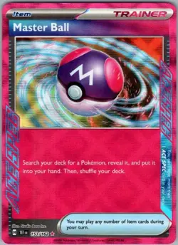 Pokemon Card Master Ball 153/162 Temporal Forces - Near Mint - Image 1