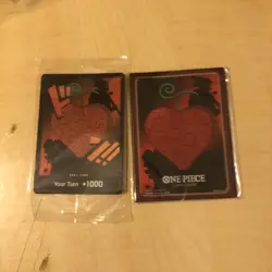 One Piece DF03 Devil Fruit Collection Vol 3 Promo Don Card &Red Sleeves Sealed - Image 1