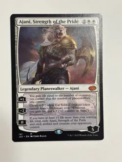 Ajani, Strength of the Pride Jumpstart 2022, Magic the Gathering MTG Card - Image 1