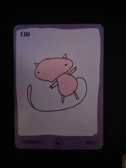 Pokenot Ew Mew #151- Dysfunctional Passholder Pokenots 151 Card Pokemon - Image 1