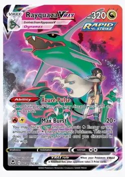 Pokemon TCG Swsh12: Silver Tempest Rayquaza VMAX TG20/TG30 Card NM/M Condition - Image 1