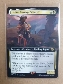 MTG - LTR - Lotho, Corrupt Shirriff (Extended Art) Near Mint #370 - Image 1