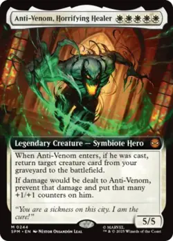 FOIL EXTENDED Anti-Venom, Horrifying Healer - #244 Mythic Marvel's Spider-Man - Image 1