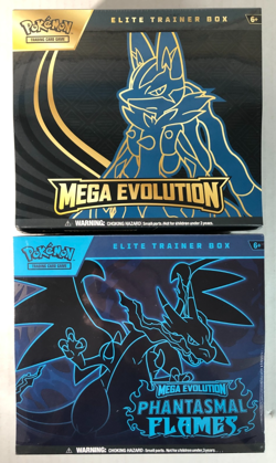 Pokemon Mega Evolution Lucario & Phantasmal Flames ETB Elite Trainer Box NEW Lot - Image 1