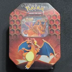 Pokemon Hidden Fates Tin Charizard GX Factory Sealed - Image 1