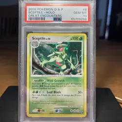 Pokemon Sceptile Great Encounters Holo Rare #8 PSA 10 Gem Mint - Image 1