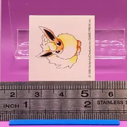 Flareon Pokemon Sticker Seal Nintendo TCG Vintage Japanese Very Rare #139 - Image 2
