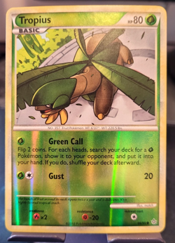 Pokemon HGSS Unleashed Tropius Reverse Holo Common 66/95 NM/M Condition - Image 1